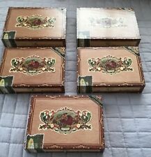 5 My father s cigars empty wood cigar craft jewelry box lot picture