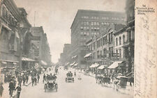 MINNEAPOLIS MN EARLY AUTOS ON NICOLLET AVE 1908 UDB VINTAGE POSTCARD 111223 S picture