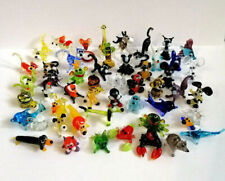 Handmade Miniature Art Glass  Lampwork Animal Figurines Set  (50 pcs) picture