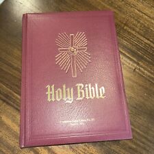 THE HEIRLOOM FAMILY HOLY BIBLE SEALED Large Red Catholic Gold Edge . picture