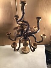 Rare Carved Wood 32” x 24” CANDELABRA Beautiful 10 Candle Capacity picture