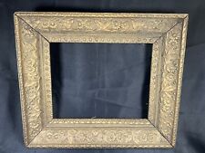 VTG Antique Ornate Gold Gilded Wood Picture 14.5x12.5” Holds 8x10” gesso picture
