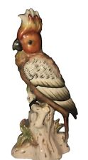 Antique High-Quality Porcelain Figurine Parrot Cockatoo Bird picture
