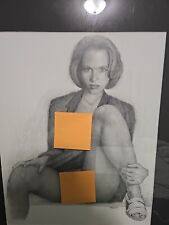 X-Files Gillian Anderson Playboy Style Portrait (Framed) picture