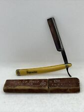 Antique Wester Bros. OVER THE TOP Straight Razor With Original Box Amazing Blade picture