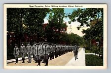 Culver, IN-Indiana, Mess Formation at Military Academy c1920, Vintage Postcard picture