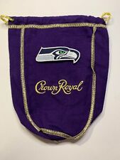 Custom Crown Royal Purple Bag w/ Seattle Seahawks Patch Small 7