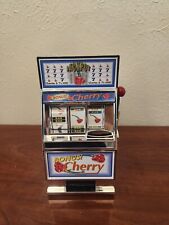 Trademark Poker Cherry Bonus Slot Machine Bank with Spinning Reels picture