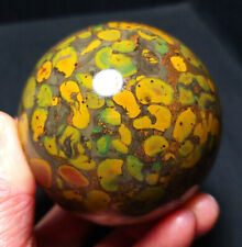 TOP 370G Natural Polished Colorful Agate Sphere Ball Crystal Healing WD301 picture