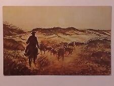 King Ranch Round Up In Padre Island Painting John D Deane Postcard picture