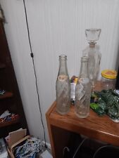 1950s - 1960s Spiral Swirl Pepsi Bottles, Lot Of Two picture