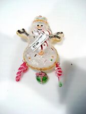 Crystal Snowman Christmas Ornament picture
