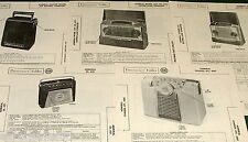 ADMIRAL Radio 4D1 6C11 5F1 5F12 4Z1 4Z19 4T1 4W19 4W  Lot 5 Photofact Manuals picture
