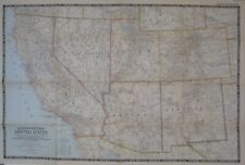 1948 Road Map SOUTHWESTERN UNITED STATES Route 66 California Texas Arizona Utah picture