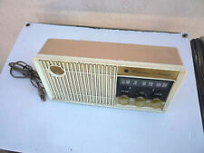  vintage sears silvertone tube radio Rare Pink 1960s WORKS picture