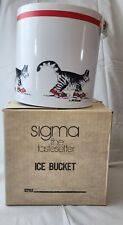 Vintage B Kliban Cat In Red Sneakers Ice Bucket Barware By Sigma Tastesetter-NEW picture