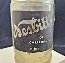 Vintage Nesbitt's of California Soda Bottle Black Label, 1938 picture