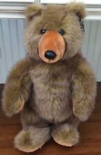 Vintage The 24K Polar Puff Grizzly Bear Plush, 18 inches, Heavy Weight, with tag picture