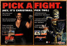 Tekken 2 + Soulblade Namco - 2 Page Video Game Print Ad Poster Promo Art 1998 picture