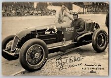 Indy 500 RPPC Postcard 1938 Floyd Roberts Winner Allis-Chalmers - VGC picture