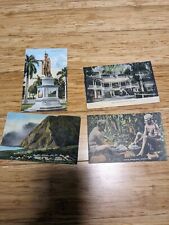 LOT OF 4 EARLY HAWAIIAN POST CARDS picture