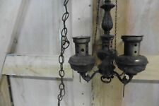 Vintage solid Brass Chandelier lighting hanging 9x17