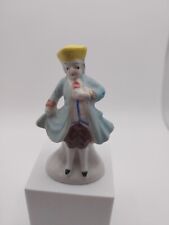 OCCUPIED JAPAN PORCELAIN SMALL FIGURINE COLONIAL MAN STANDING picture