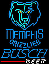 Memphis Grizzlies Beer Neon Sign Light Lamp Bar Pub Wall Decor Bar 24x20 picture