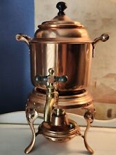 Antique Copper Manning And Bowman Co. Percolator Coffee Pot Meteor With... picture