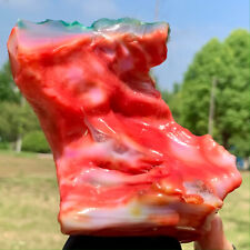 1.14LB Natural beautiful Warring States Red Agate rough Crystal Healing picture