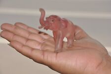 Vintage Pink Fine Quality Handcrafted Elephant Glass Figurine picture