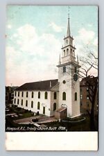 Newport RI-Rhode Island, Trinity Church, Exterior, Vintage Postcard picture