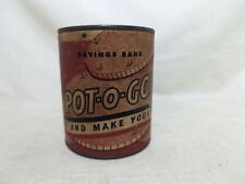 Vintage 1940's WWII WAR BONDS POT-O-GOLD SAVINGS BANK Military Americana Rare picture