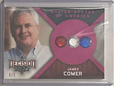 JAMES COMER #/D 5/5 2022 LEAF DECISION POLITICAL GEMS CARD U.S. REPRESENTATIVE picture