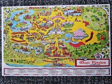 WDW Disney World Magic Kingdom Retro 1970s Map Poster Print 11x17  picture