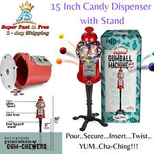 Classic Candy Dispenser With Stand Easy Twist-Off Refill Free or Coin Operated   picture