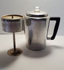 Vintage Sears Maid Of Honor Camp Stove Perculator Complete 8 Cup Aluminum picture