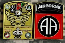 Challenge Coin US Army 82nd Airborne Division OEF X Commanding General & CSM picture