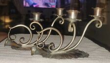 Vintage Pair Of Gregorian Copper Candle Holders Candelabra Pure Copper & Snuffer picture