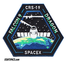 Authentic CRS-19 SPACEX FALCON-9 Launch DRAGON ISS NASA RESUPPLY Mission PATCH picture