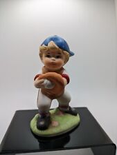Vintage Homco Little Boy Baseball Player Catcher Figurine  #1468 picture