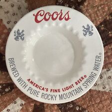 Vintage Coors Light Beer Ceramic Ashtray Bar Mancave Decor picture