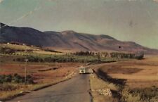 Landscape in Upper Galilee Palestine Israel Old Car c1950s Postcard picture