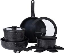 13Pcs Pots and Pans Set - Safe Nonstick Kitchen Cookware RV Cookware Set, Black picture