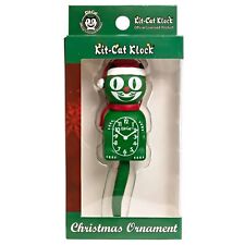 Kit Kat Clock Christmas Clock Green Cat Clock ornament picture