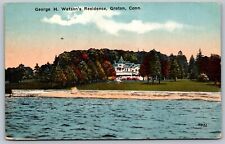 c1910 Groton Connecticut CT George H Watson Residence Home DB Old Postcard A29 picture