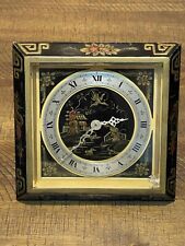 Vintage Chelsea Clock Asian Style Enameled  Cloisonné Easle / Desk Clock 6.75” picture