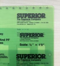 3 Vintage Superior The Fireplace Company Drafting Template picture