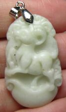 45.20ct Tibet Natural Jade Zodiac Sign - Year of the Goat Pendant 9.05g 36mm picture
