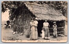 1908 Casa de Labradores. Famer's House. Oaxaca Mexico. Vintage Postcard picture